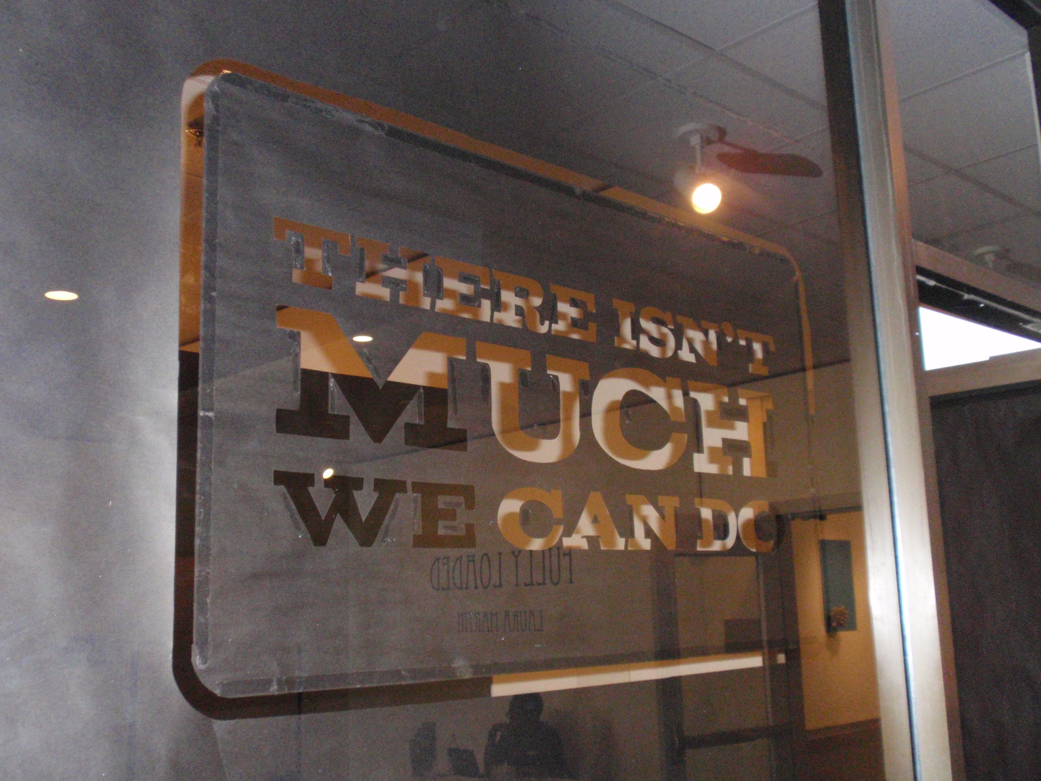 Gallery Exhibition, There isn’t much we can do, review